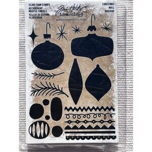 New Tim Holtz Cling Foam Stamp set "Christmas"